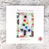 Christmas Card with Detachable Glass Tree Decoration 