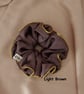 Gold Piping Edged XXL Scrunchies, Piping Trim Silky Satin Statement Scrunchies - Image 9