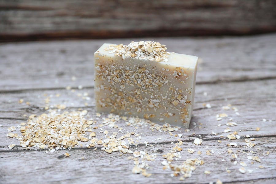 Oat and honey goats milk soap