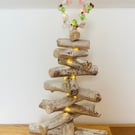 Illuminated Driftwood Christmas Tree