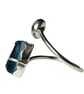 Blue Seaham Multi Seaglass Adjustable Ring Recycled Sterling Silver Gift - Image 8