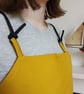 Kite Shape Crossback Apron, Mustard Canvas, Adjustable. Unisex No22 - Image 2