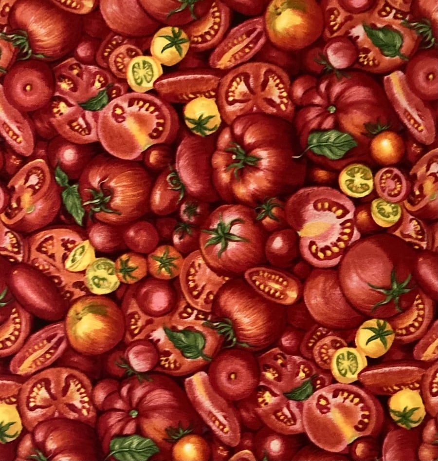 Tomatoes Print Cotton