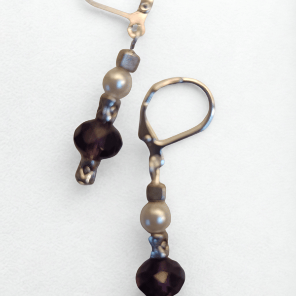 Pearl & Purple Sparkles with Silver