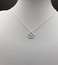 Fine Silver Daisy Pendant on 18 inch Chain - Image 2
