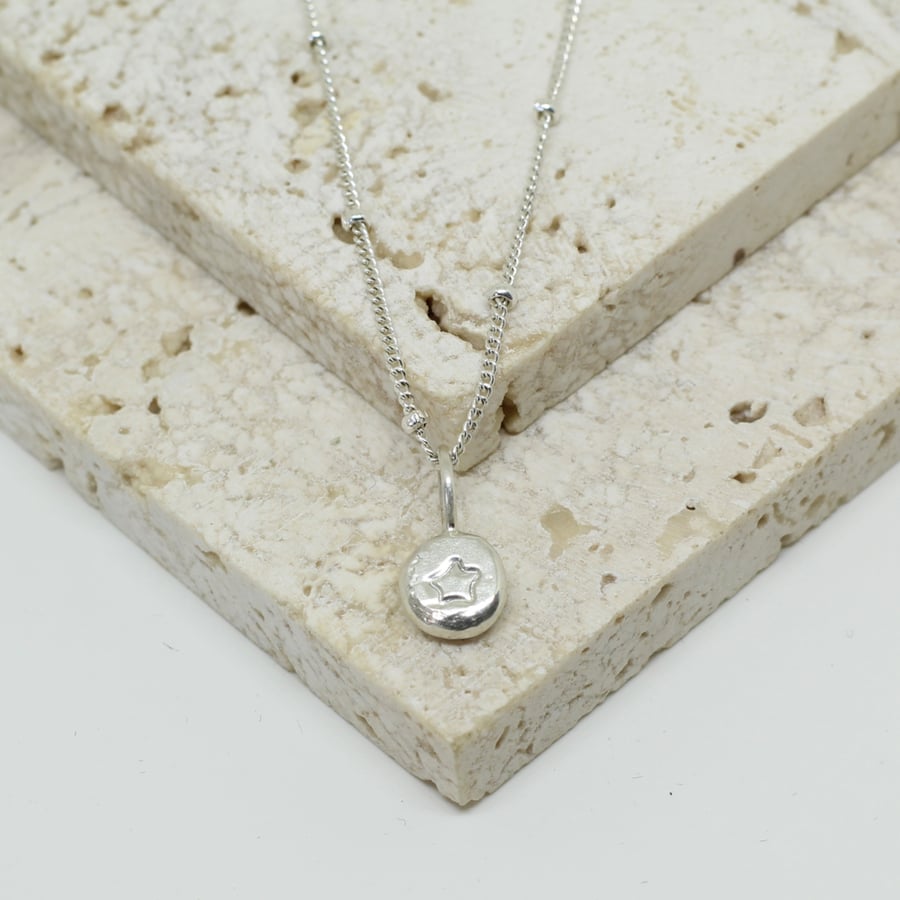 Recycled Silver Star Pendant