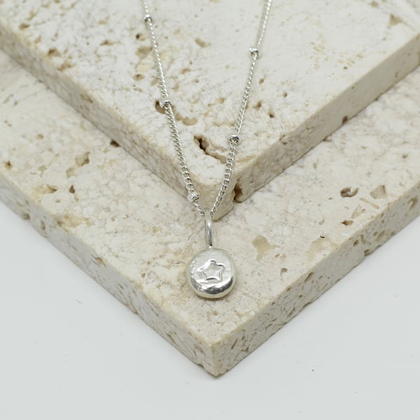 Recycled Silver Star Pendant