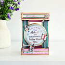 Sewing Themed 3D Tower Card With An Inspirational Quote