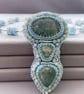 Aquamarine & Sterling Silver Beaded Pendant Necklace - Image 10