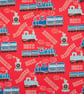 Handmade Choo Choo Train Cotton Fabric Lampshade - Image 4