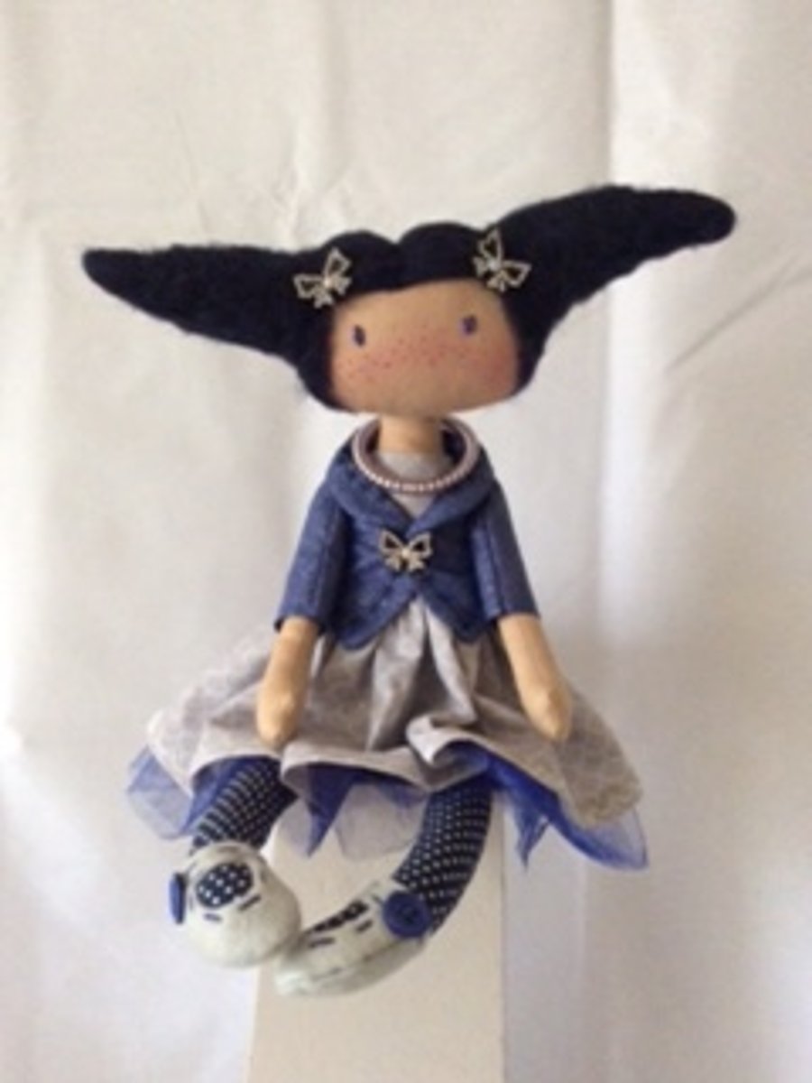 Pixie - hand made rag doll