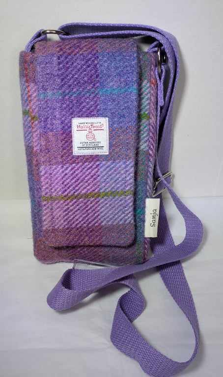 Harris Tweed Cross body mobile bag 