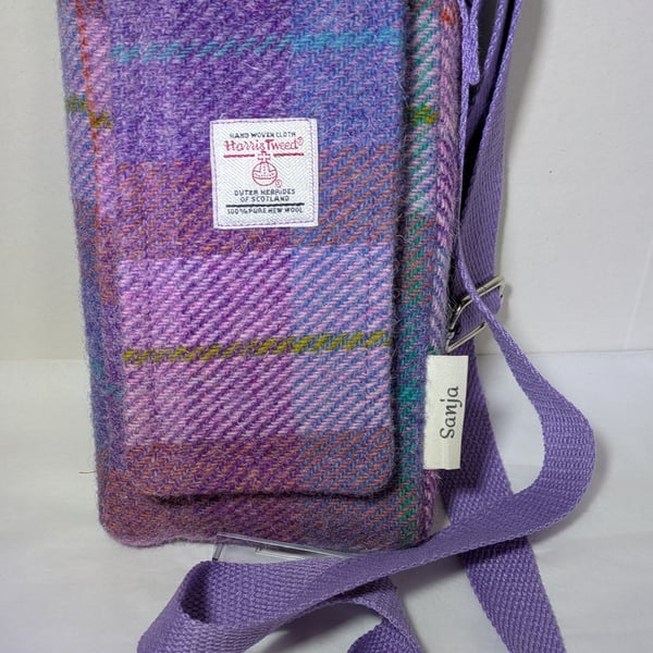 Harris Tweed Cross body mobile bag 