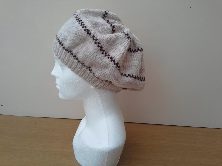 Slouch beret style hat