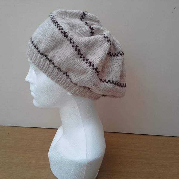 Slouch beret style hat