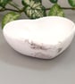 Taupe & White Marbled Small Heart Trinket Dish - Image 6