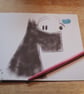 Scottie Dog with Blue Butterfly Blank Card - Image 5