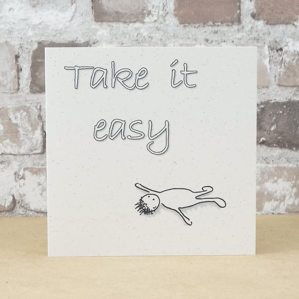 Blank Card Take it Easy Eco Friendly