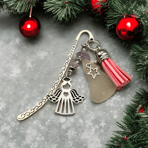 Seaglass book marker