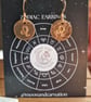 Leo Copper Zodiac Earrings 