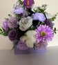 Purple flower envelope box
