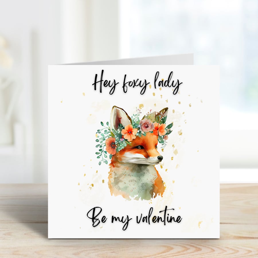 Foxy Lady Valentine s Day card