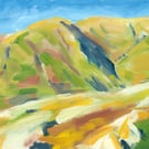 Landscape Painting in Oils: "Howgills Valley in Sun"