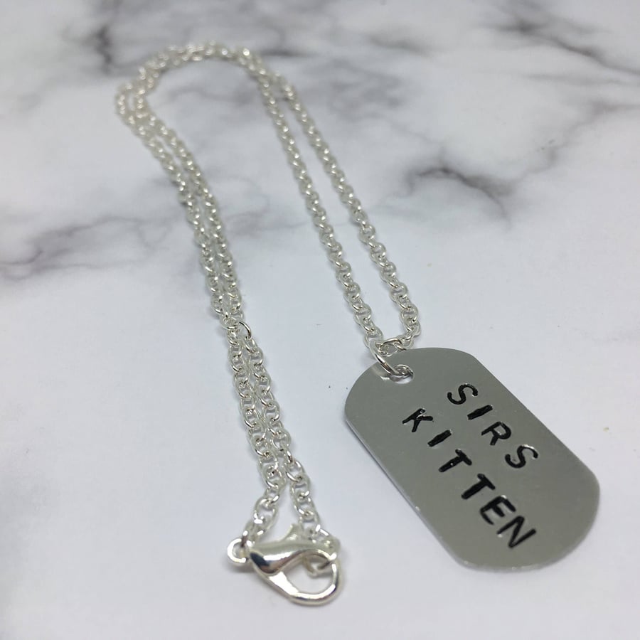 Kink Accessories, Fetish jewellery, Sir's Kitten BDSM necklace, Pet Play, Domsub