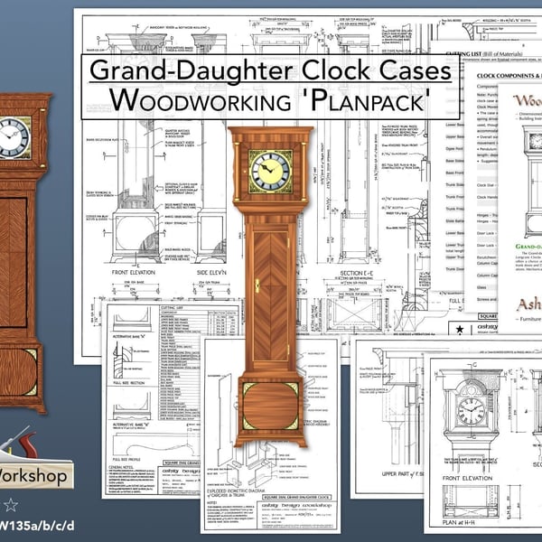 Granddaughter Clocks - a DIY Woodworking PlanPack