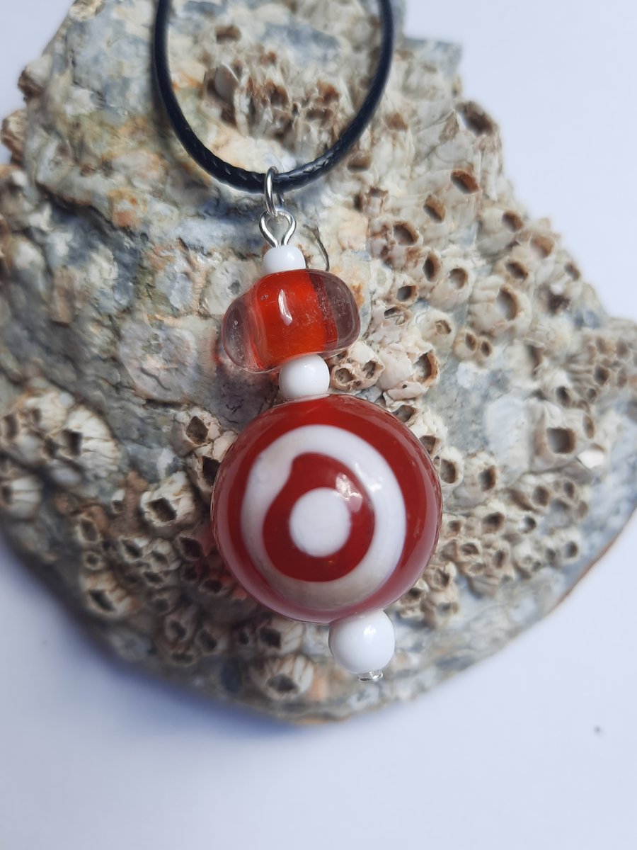 Red Eye Bead Pendant 