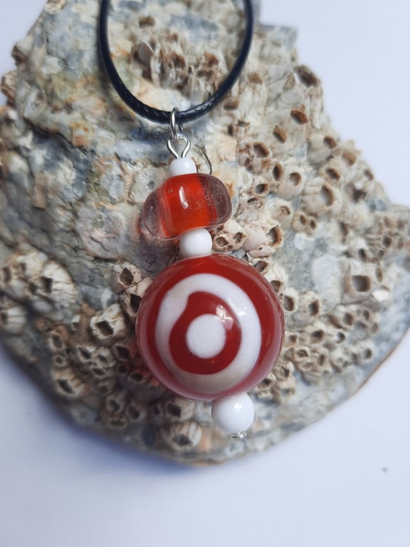 Red Eye Bead Pendant 