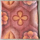 50cm cushion cover made from vintage fabric - great retro vibe
