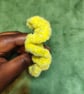 Yellow Glitter Extra Extra Small Scrunchies Hair Ties - Image 2