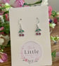 Cherry Dangle Earrings, Fruity Charms, Handmade Jewellery 