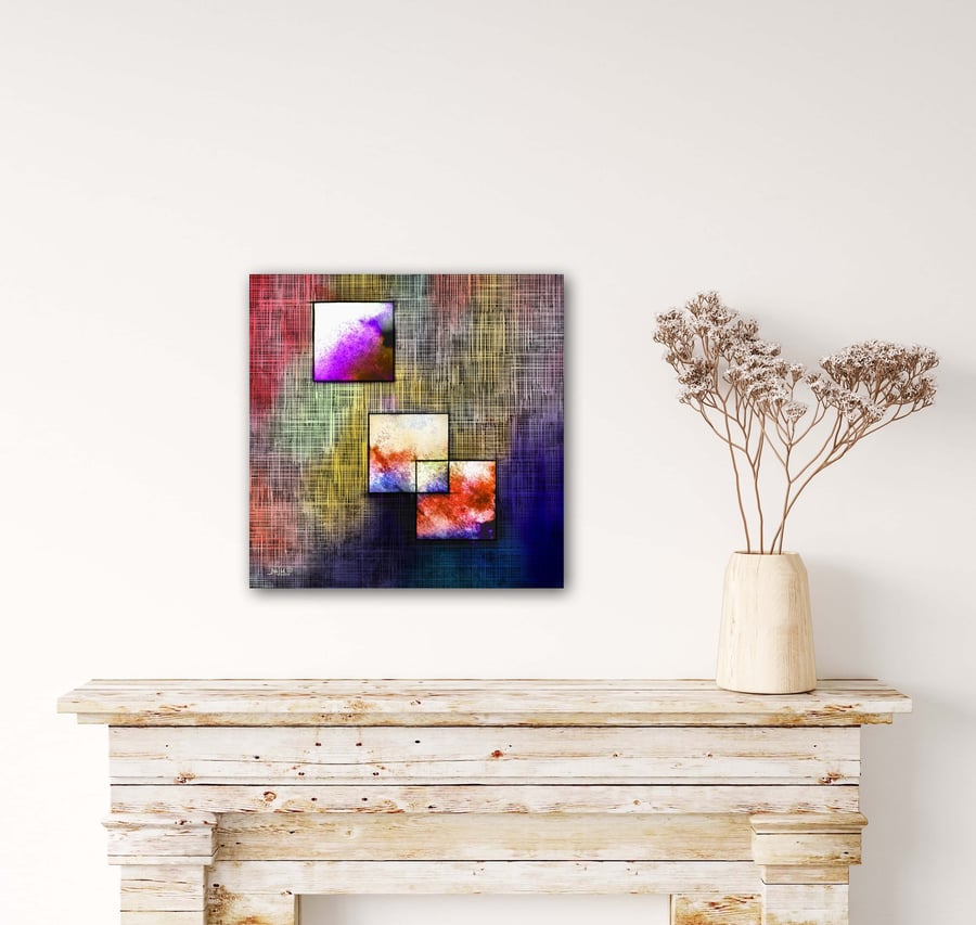 Abstract Art Square 3 Poster, square unframed Folksy