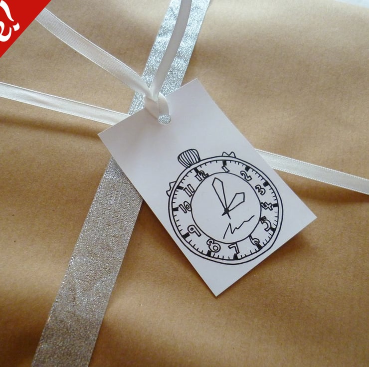 Sale - pocket watch gift tags - Folksy