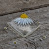 Fused Glass Daisy Trinket Dish
