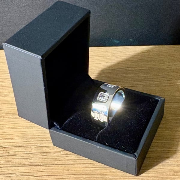 "Kingmaker" - Heavy Sterling Silver Ring - 15g - Made To Any Size - 10mm x 2.5mm
