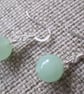 Quartzite Earrings, Pale green, SALE - Image 2
