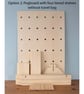 Rectangular Table Top Pegboard with Integrated Tiered Shelves, Shelving and Pegs - Image 8