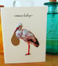 New Baby Geometric Stork Greetings Card - Image 2