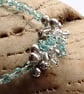 Cloud Break Aqua & Grey Cluster Bracelet - Handmade Gift for Her - Image 6