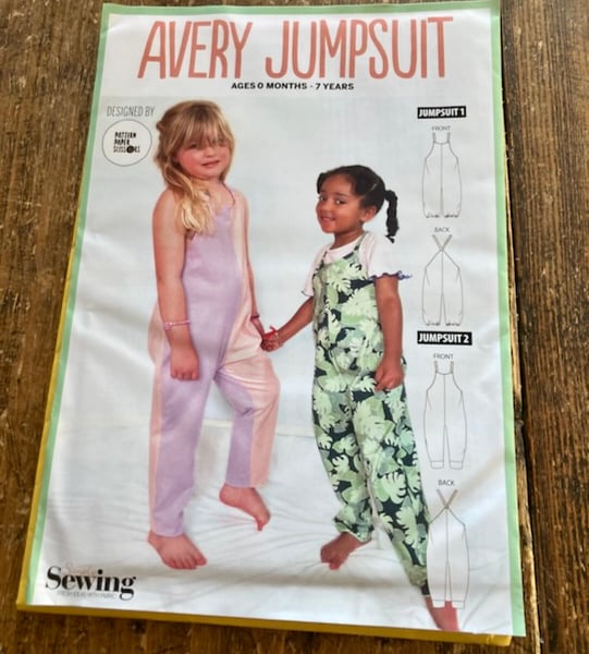 Simply Sewing "Avery" Kids Jumpsuit Paper Pattern 0 mths - 7 Years
