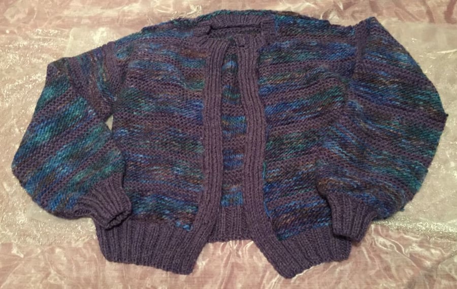 Purple & Blue Ladies Cardigan