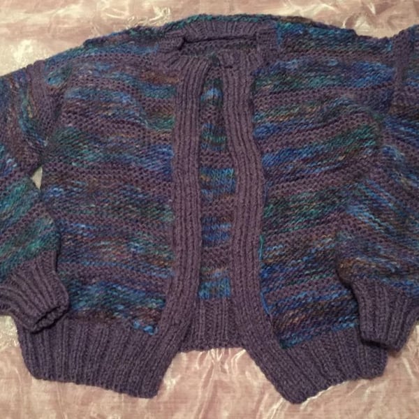 Purple & Blue Ladies Cardigan