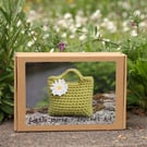 Beginner Crochet Kit, Little Daisy Flower Bag, DIY Craft