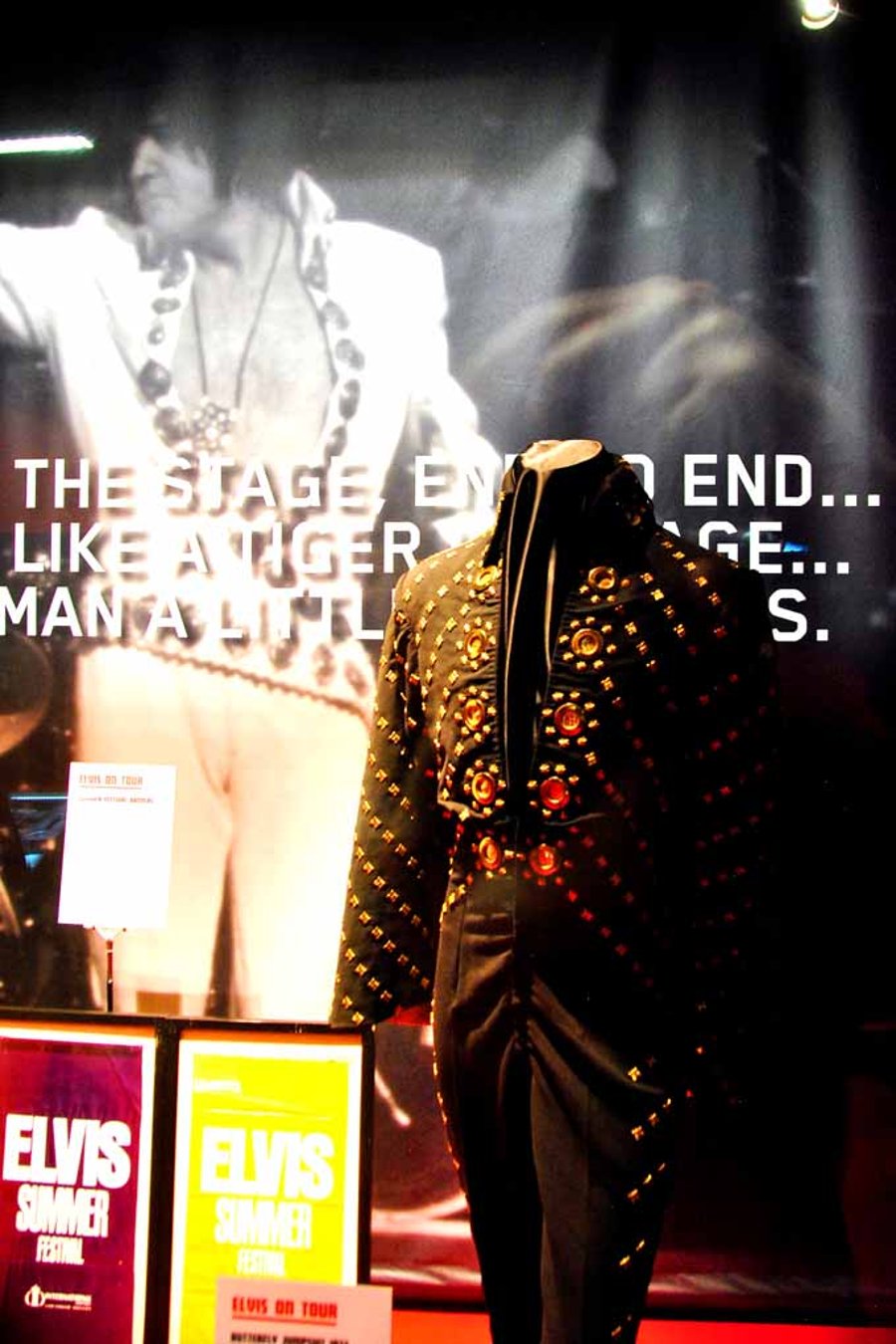 Elvis Presley On Tour Exhibition London Photograph Print