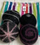 Wool tumble dryer balls. Energy saving and plastic free. Spots and spirals - Image 1