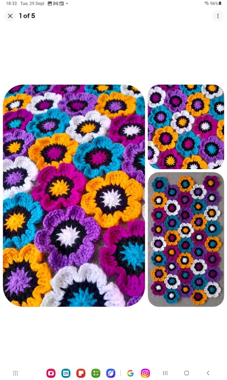 40 Crochet Funky Flowers