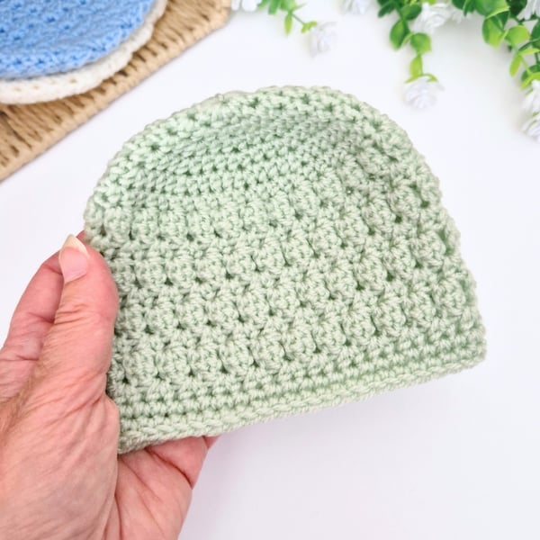 Handmade Crochet Baby Hat - Baby Shower & New Baby Gift